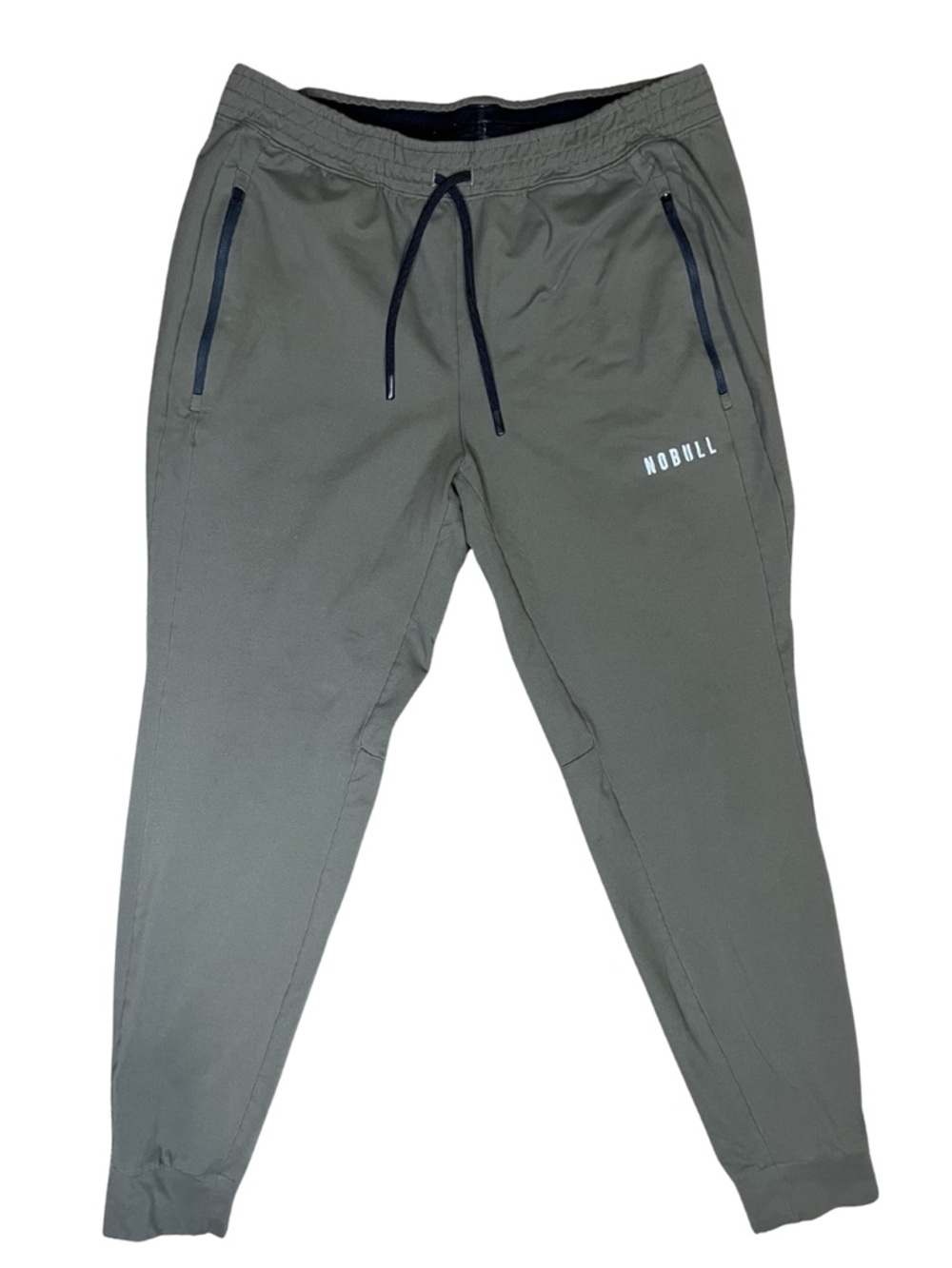 NOBULL Jogger Pants Large Olive Green Performance Athletic Training Joggers